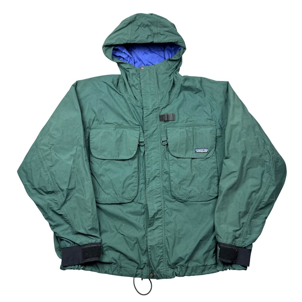 Vtg Patagonia SST Jacket XL Green Fly Fishing Wading Outdoor Gorpcore 81782 READ